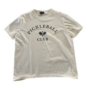Wildfox PickleBall Club Ryan Tee Snow White Women's Size Large